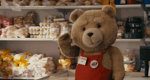 Ted (2012) Quote (About hi hello gifs cashier)