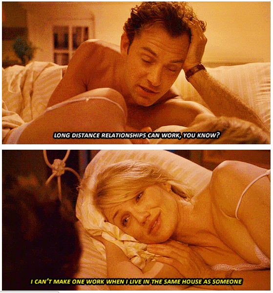 The Holiday (2006) Quote (About love long distance relationship)