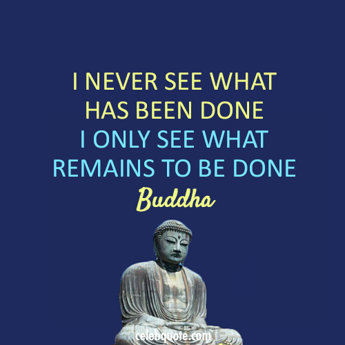 Buddha Quote (About just do it action louder than words action)