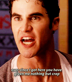 Glee Quote (About gifs crap angry anger)