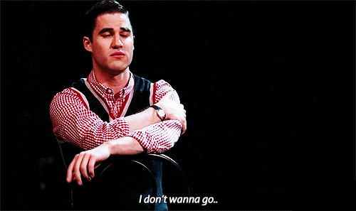 Glee Quote (About stay leave go gifs)