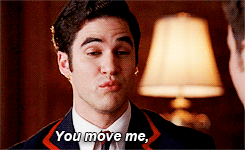 Glee Quote (About move love Kurt gifs)