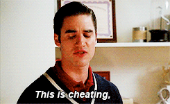 Glee Quote (About Kurt gifs cheating)