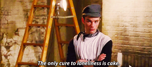 Glee Quote (About lonely gifs dessert cure cake)