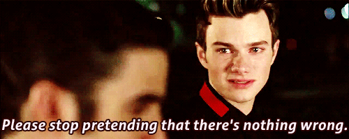 Glee Quote (About wrong pretend perfect gifs)