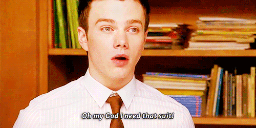 Glee Quote (About suit gifs fashion)