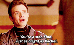 Glee Quote (About star Rachel gifs Finn confidence)