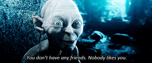 The Lord of the Rings: The Two Towers (2002) Quote (About lonely hate gifs friends dislike alone)