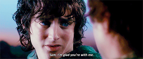 The Lord of the Rings: The Fellowship of the Ring (2001) Quote (About Samwise Sam Gamgee gifs friendship)