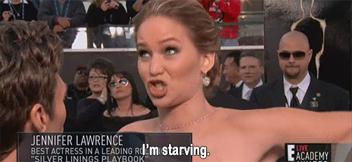 Oscars 2013 (85th Academy Awards) Quote (About starving hungry gifs food)