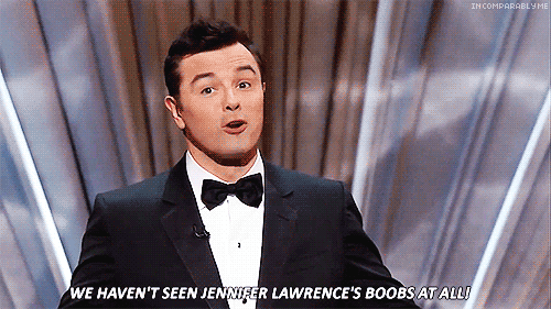 Oscars 2013 (85th Academy Awards) Quote (About song Jennifer Lawrence gifs boobs)