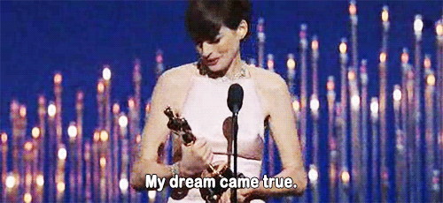 Oscars 2013 (85th Academy Awards) Quote (About Les Misérables gifs best supporting actress acceptance speech)