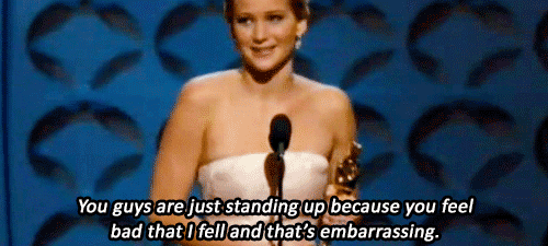 Oscars 2013 (85th Academy Awards) Quote (About gifs fall best actress acceptance speech)