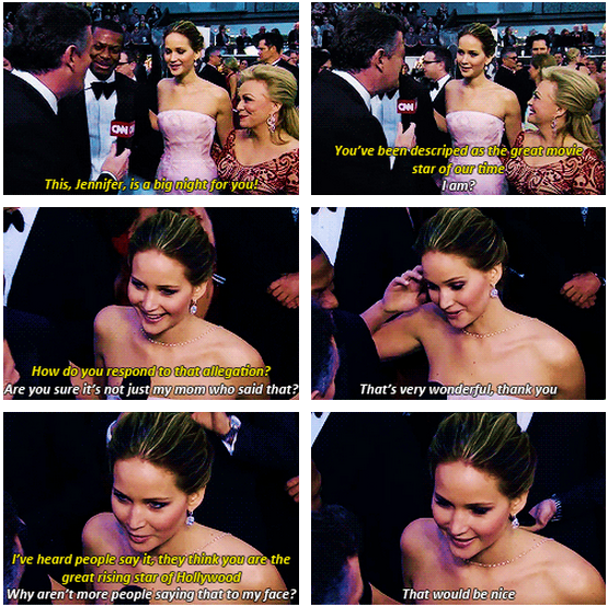 Oscars 2013 (85th Academy Awards) Quote (About red carpet real interview hollywood)