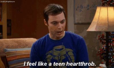 The Big Bang Theory Quote (About teen heartthrob gifs)
