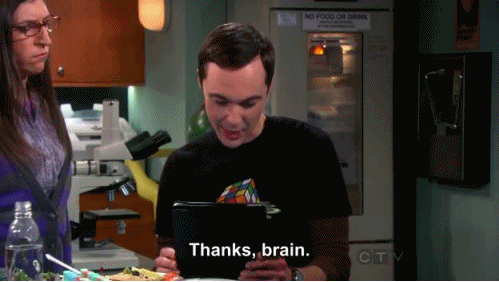 The Big Bang Theory Quote (About smart gifs brain)