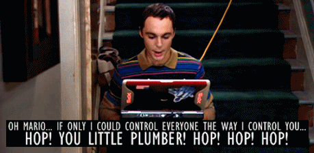 The Big Bang Theory Quote (About plumber Mario gifs game)