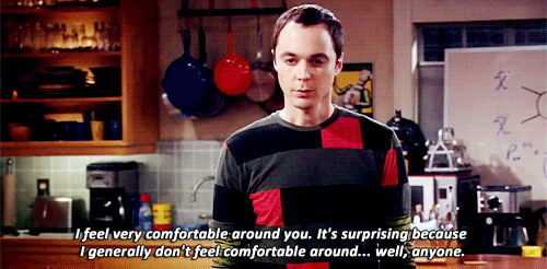 The Big Bang Theory Quote (About love gifs comfortable)