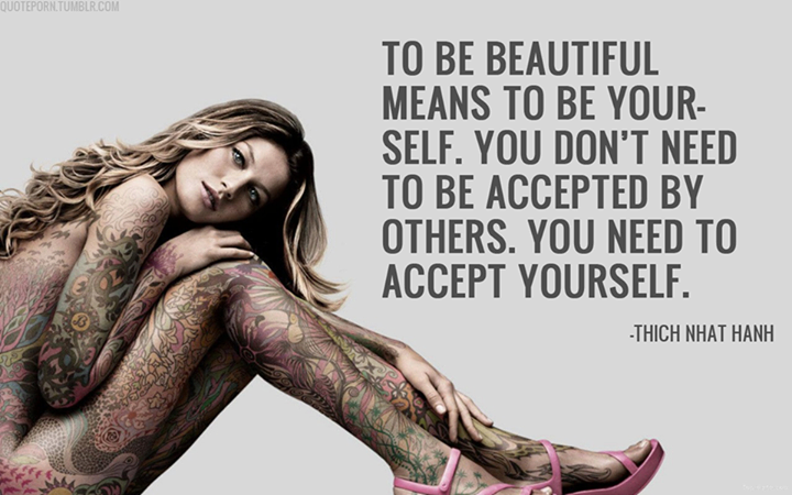 Thich Nhat Hanh Quote (About beautiful be yourself accept)