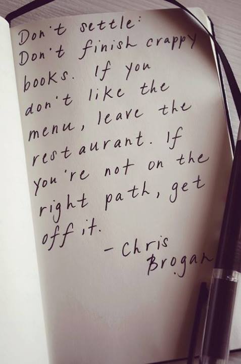 Chris Brogan Quote (About settle restaurant books)