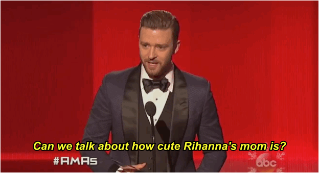 American Music Awards 2013 Quote (About speech Rihanna mum)